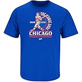 Chicago Baseball Fans. The Curse Ends Royal T-Shirt (Sm-5x)