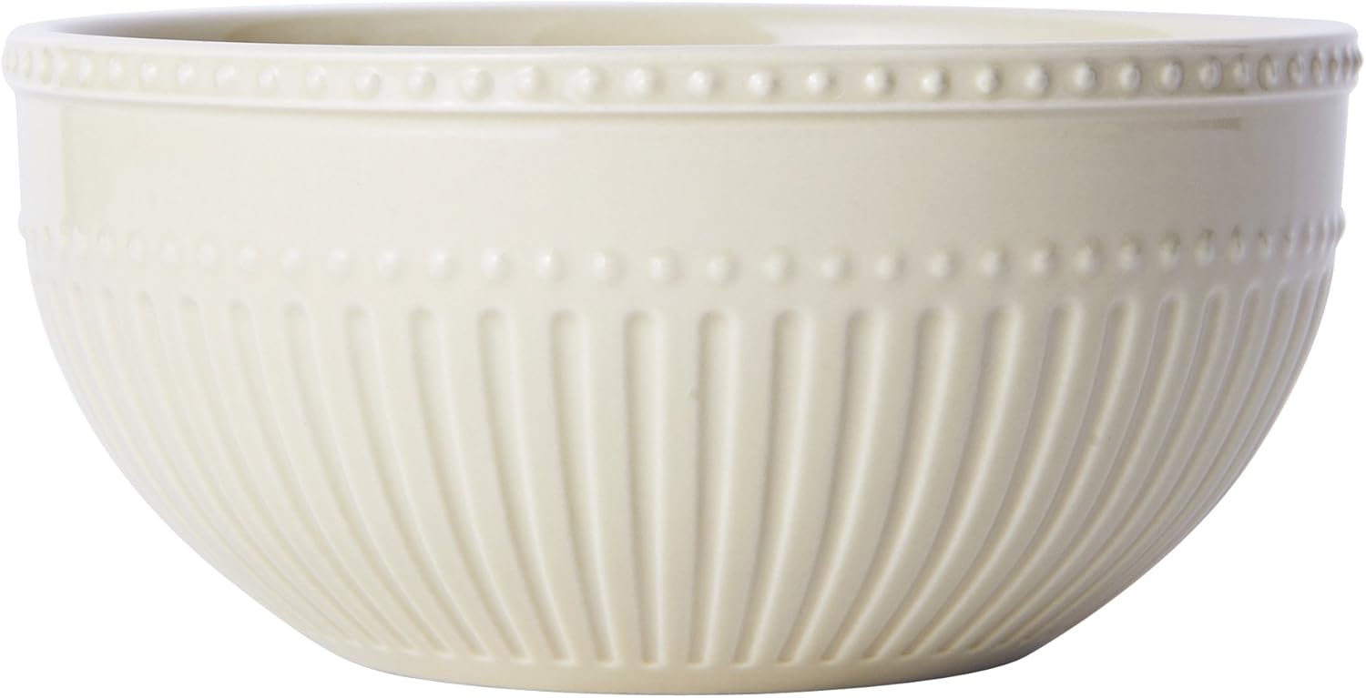 Mikasa Italian Countryside Accents Soup/Cereal Bowl, Scroll Beige