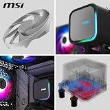 MSI MAG A13 360 AIO CPU Liquid Cooler 360mm Radiator RGB view 5