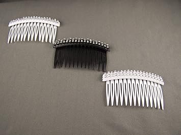 Amazon Com White Black Hair Comb Plastic Side Clip Comb French