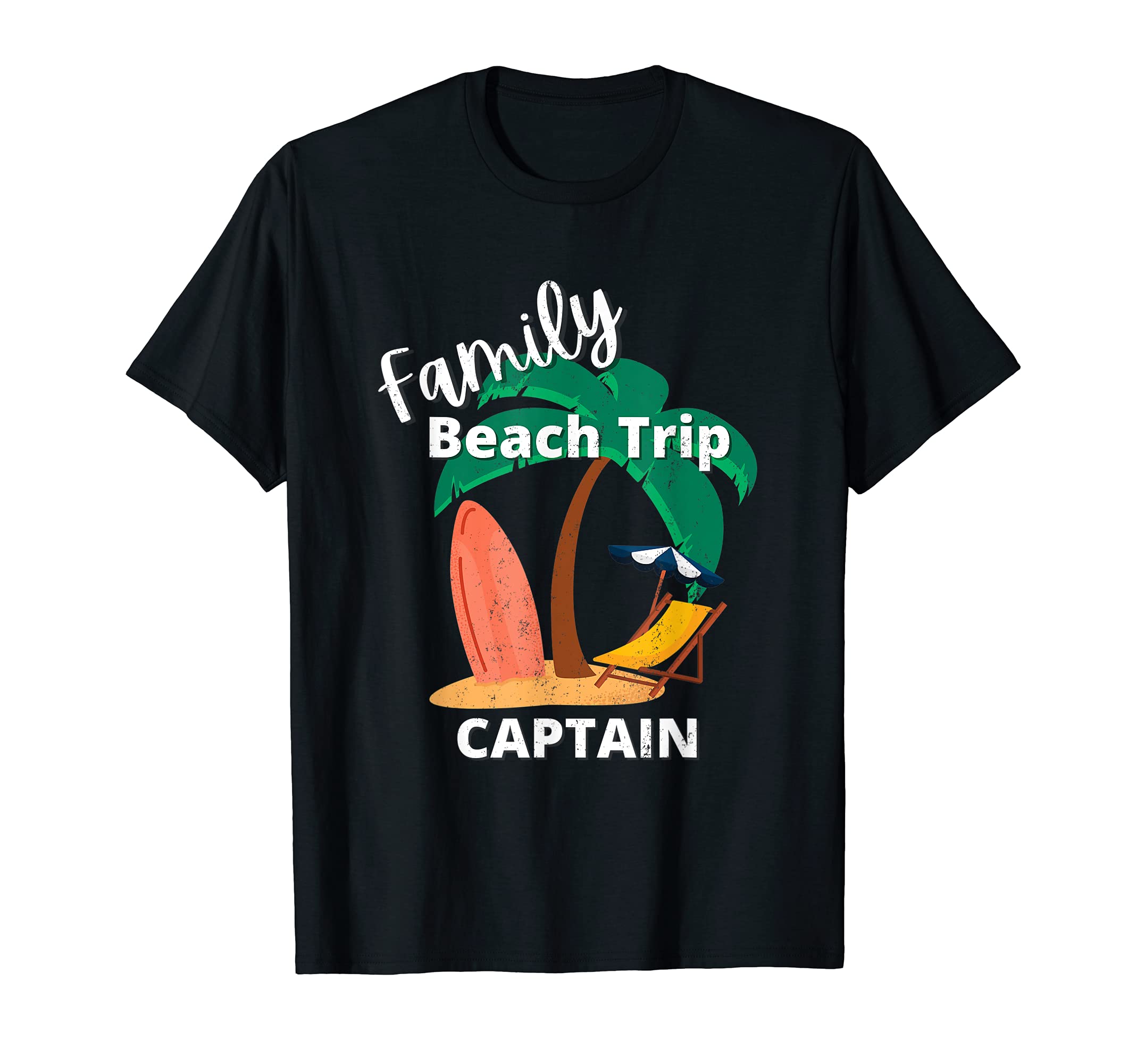 Fun Matching Family Beach Road Trip Cool Captain T-Shirt