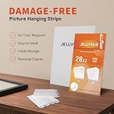JELLYSUB 28 Pairs Large Picture Hanging Strips Heavy Duty 56 Strips view 4