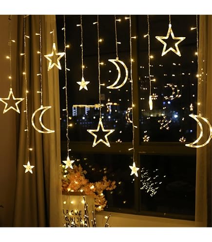 Peacock Supplies – Albero Decorativo Luna Crescente Con Luci LED, Oro, 1,5 Metri – Per Decorazioni Eid E Ramadan - 2