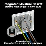 BG Electrical 2 Way Light Switch Screwless Polished Chrome Slim Profile 20A view 5