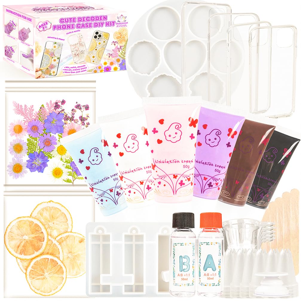 musykrafties Decoden Whipped Cream Phone Case DIY Epoxy Resin Casting Kits Pack of 36