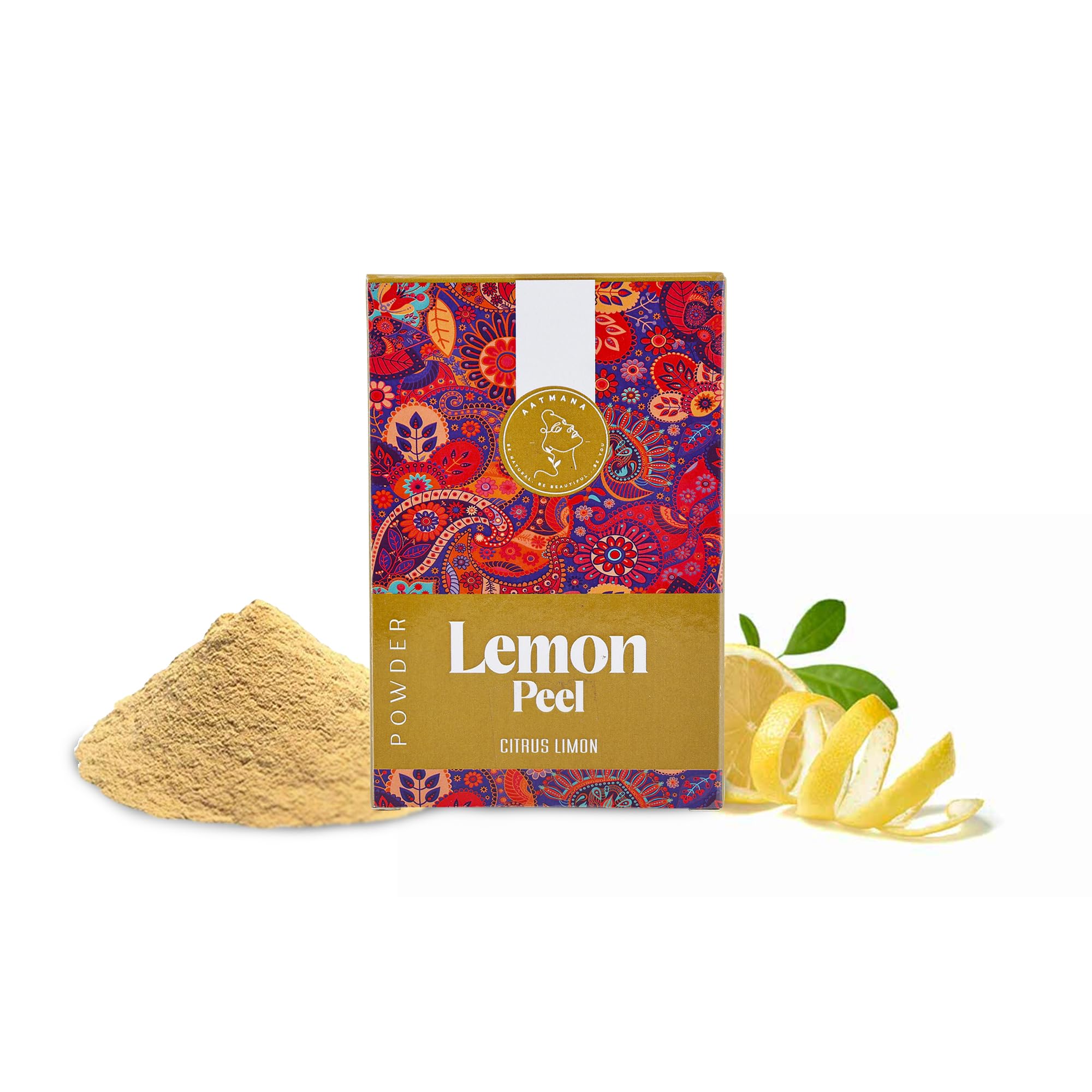AATMANA Natural Soft & Smooth Skin care Powder | Face Pack - 100g (Lemon Peel)