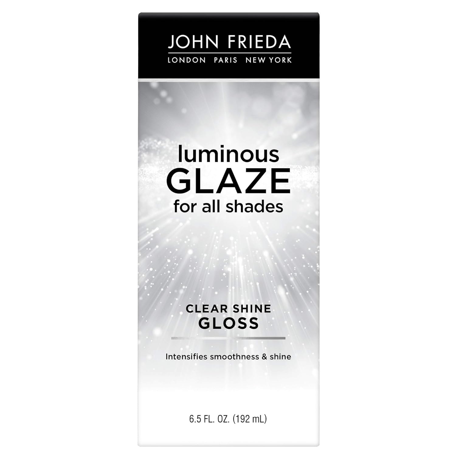 John Frieda 15101 Clear Shine Gloss, 6.5 Ounce Shine Enhancing Glaze, Designed to Fill Damaged Areas for Smooth, Glossy Hair : Hair Color Refreshers : Beauty