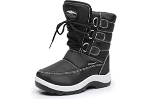 Apakowa Kids Girls Insulated Fur Winter Warm Snow Boots (Toddler/Little Kid)