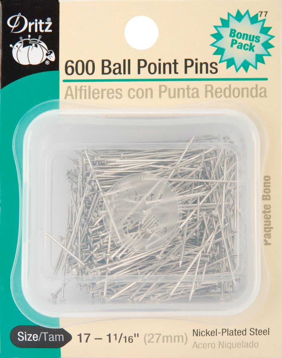 bwm95 Dritz Ball Point Pins-Size 17 600/Pkg