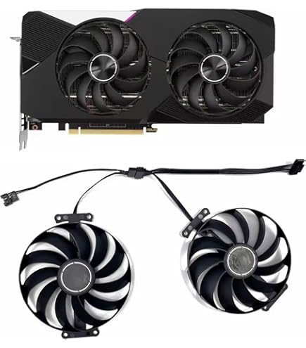 Amazon.com: RAKSTORE T129215BU FDC10U12D9-C 95mm Graphics Card