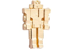 A N KINGPiiN Golden Retro Robot Lapel Pin Badge Gift Party Shirt Collar,Costume Pin Accessories for Men Brooch