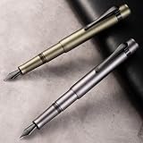 Hong Dian M2 Mini Fountain Pen Black Forest Aluminium Medium Soft Nib view 4