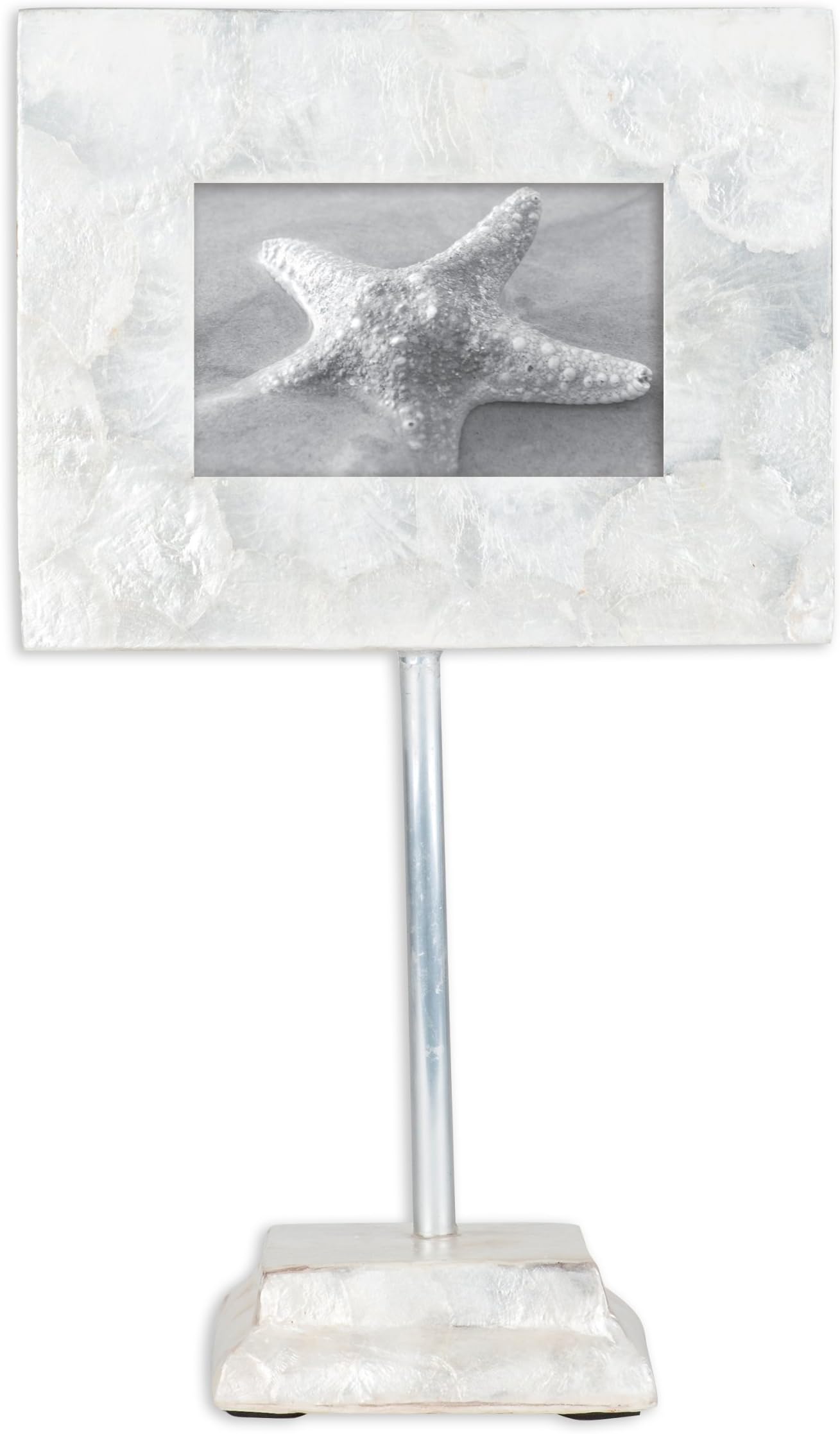 Terragrafics Kathryn Capiz Pedestal Picture Frame, 5 by 7-Inch