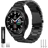 SPGUARD Strap Compatible with Samsung Galaxy Watch 4 46mm Strap,Solid Stainless Steel Metal Replacement Band for Samsung…