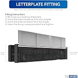UAP Xfort MailPlate 12in Chrome Letterplate for 20-40mm Doors view 5