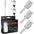 Mission Darts Force 90 | Integrated Precision Moulded Dart Flight And Shaft System, Pack of 3 Professional Highly Durable 2-In-1 Combined Dart Flights And Stems | Slim
