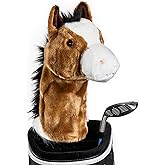 Daphne's Headcovers Horse Driver Headcover | Premium Driver Headcovers | Funny Golf Club Covers | Stylish Protection for Your Clubs | Men's Golf Gear | Driver Headcover for Men and Women