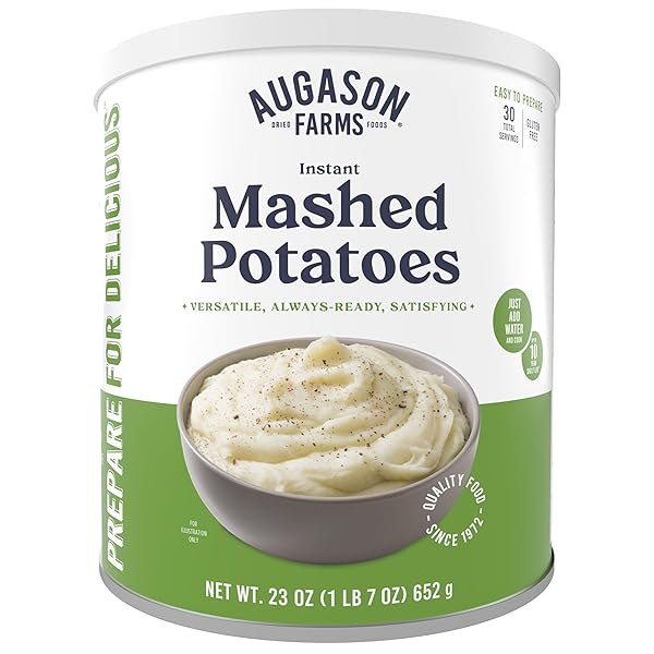 INSTANT MASHED POTATOES EMERGENCY FOOD SUPPLY, 30 SERVINGS,...