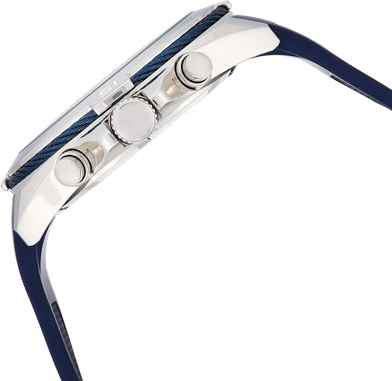 Guess Men's Analogue Quartz Watch with Rubber Strap W1168G1, Blue - Image 4