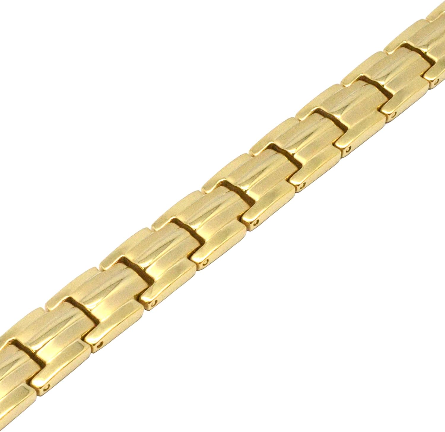 MagnetRX Women's Ultra Strength Magnetic Therapy Bracelet - Arthritis Pain Relief & Carpal Tunnel | Adjustable Titanium Magnetic Bracelets with Gift Box (Gold): Health & Personal Care