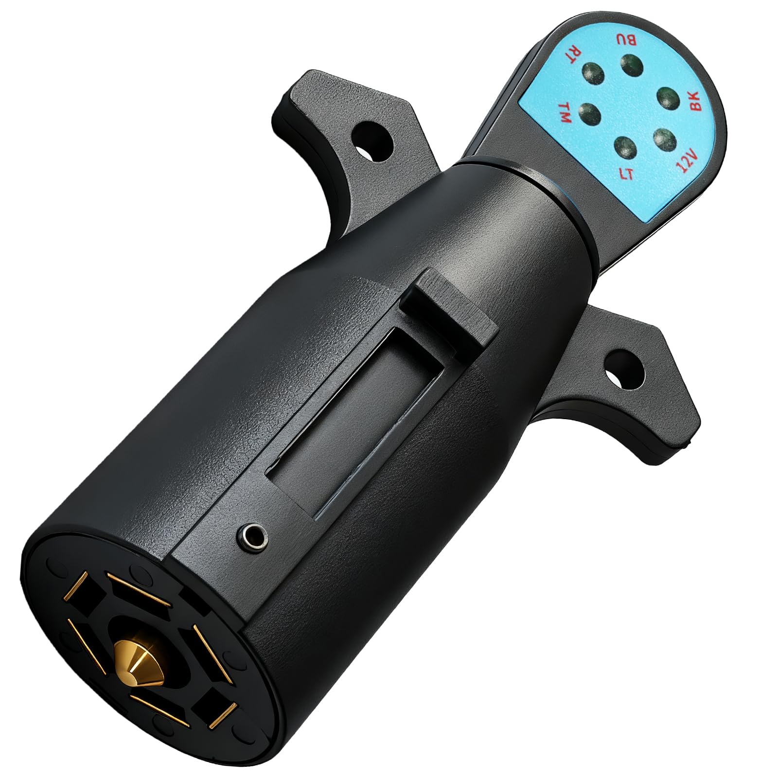 Photo 1 of CXTM 7 Way Trailer Plug Tester, 7 Pin Trailer Light Tester with LED Lights 7 Way RV Connector Wiring Tester for Truck, Plug & Play
