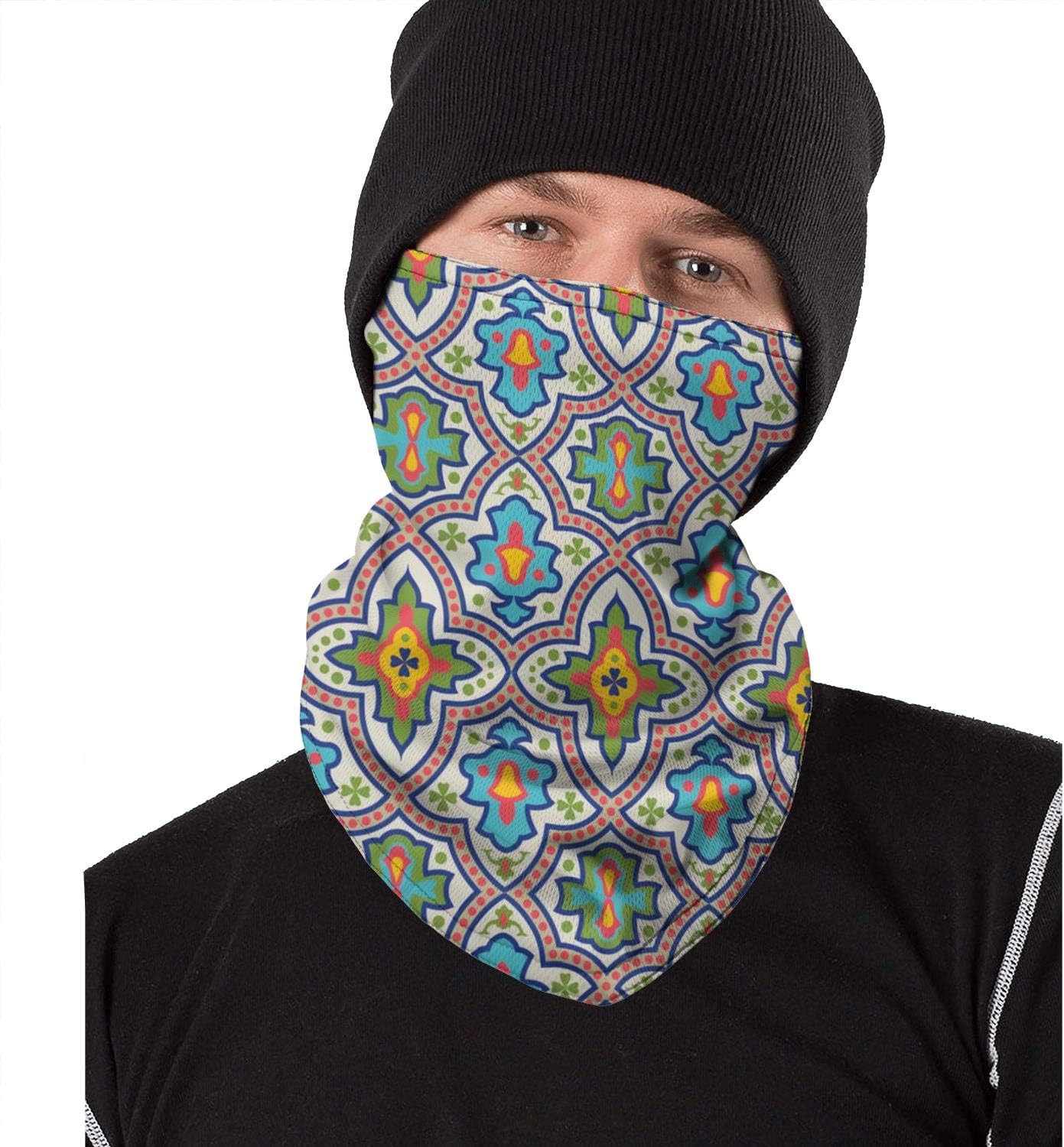 COOL BEARD Mens/Womens Bandanas Ski Face Mask Cold and Warm ByzantineMoroccan