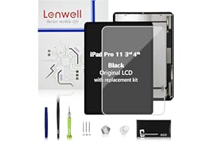 LENWELL Original OEM Pull Screen Replacement for iPad Pro 11 3rd/ 4th Gen True Original OEM Display Digitizer LCD Touch Assembly A2377 A2459 A2301 A2460/A2435 A2759 A2761 A2762 with Premium Repair Kit