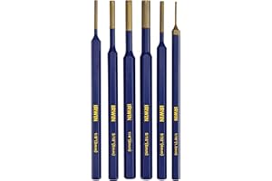 IRWIN Punch Set, 6-Pack with Various Sizes, Tempered for Durability (IRHT82531)