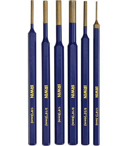 Mitutoyo 985-118 Drive Pin Punch Set, X-Large, 8