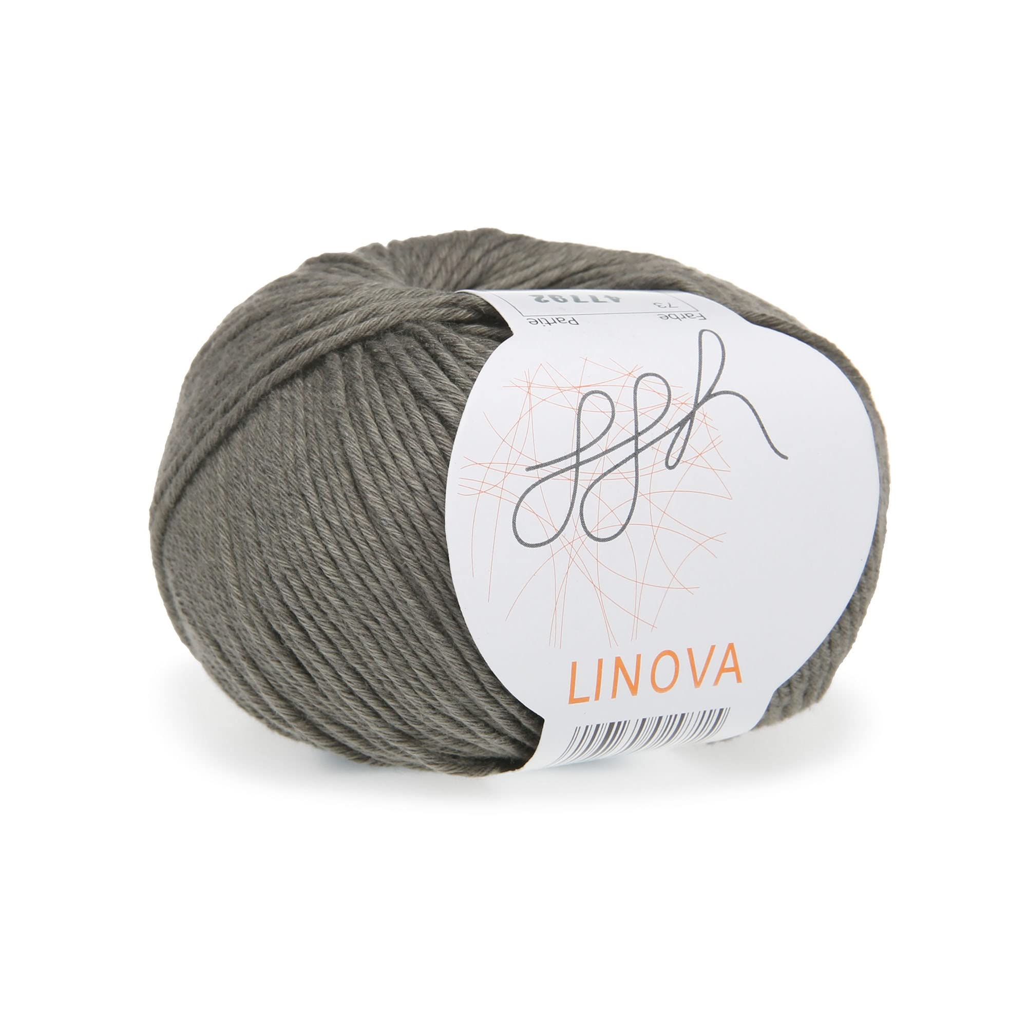 ggh Linova - 073 - Khaki - Cotton with Linen for Knitting and Crocheting