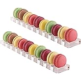 Jusalpha® Clear Acrylic Macaron/Cookies Display Tray, 2 Packs (Capacity:10)