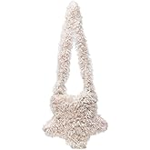 Verdusa Women's Y2K Star Fur Purse Fuzzy Crossbody Tote Bags Furry Shoulder Bag Purse Handbag | Fuzzy, Furry, Purse