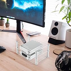 KGUSS Mini Audio Component Rack Acrylic 2-Layer