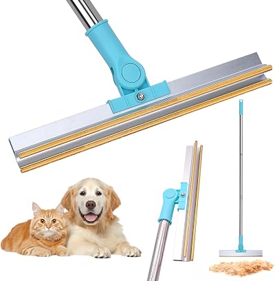 Meff-Mluk Pet Hair Remover Carpet Rake with 140cm Adjustable Stainless Steel