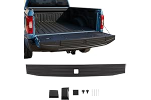 Rear Tailgate Molding Top Trim Compatible with Ford F150 2021-2025 Flexible Flex Step Center Cap Protector Cover w/Release Bu