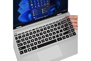 CaseBuy Keyboard Cover Compatible With 2019 2018 HP 14" Laptop/Pavilion X360 14M-BA 14M-CD 14-BF 14-cm 14-CF Series, Protecti