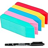 Plant Labels 500Pcs 4 Inch Plastic Plant Name Tags for Seedlings Garden Labels Markers Nursery Plant Tags Seed Labels for Outdoor Garden Plant Label Stakes with Permanet Marking Pen (Mix-Color)