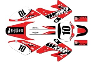 Kalair GFX Graphics Kit for Honda CRF 80 (2004-2010) Speed Series Red 16 Mil - Dirt bike Custom Racing Graphics Decals Sticke