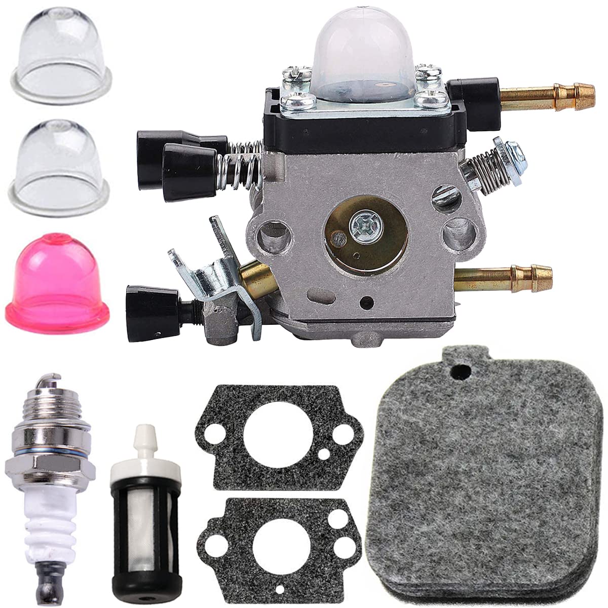 ZAMDOE C1Q-S68G Carburetor for Zama C1Q-S68 C1Q-S68G for Stihl BG45 BG46 BG55 BG65 BG85 BR45C SH55 SH85 Blower, with Air Filter Gaskets Spark Plug