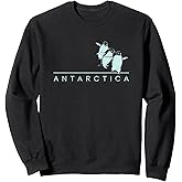 Antarctica Penguins Graphic Souvenirs Sweatshirt