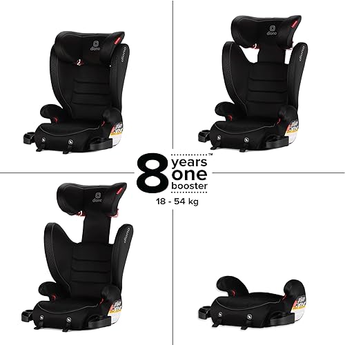 Diono Monterey 2XT Latch in High Back Booster Car Seat with Expandable  Height Width, Side Impact Protect