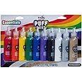 Tulip Puff Paint Essential Rainbow Colors 10-pack, Multi-Surface, Premium Quality, Nontoxic & Waterproof Craft Paint, Permanent on Fabric, 10-pack