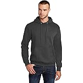 Port & Co TALL Core Fleece Pullover Hooded Sweatshirt-PC78HT-LT-Black Heather
