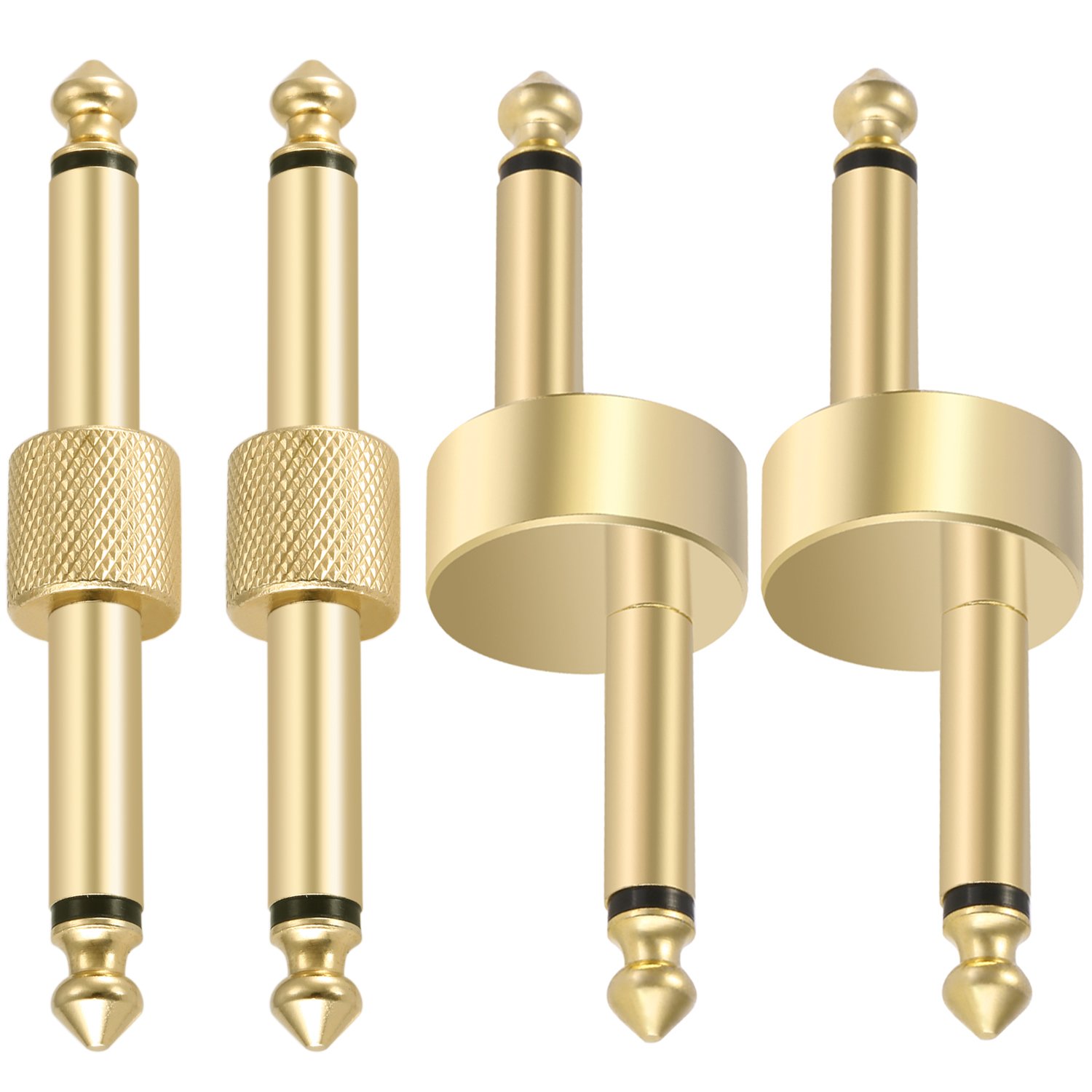 Neewer 4 Pieces Guitar Effect Pedal Connectors, 2 Straight and 2 ZType