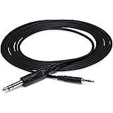 Hosa CMS-103 3.5 mm TRS to 1/4" TRS Stereo Interconnect Cable, 3 Feet