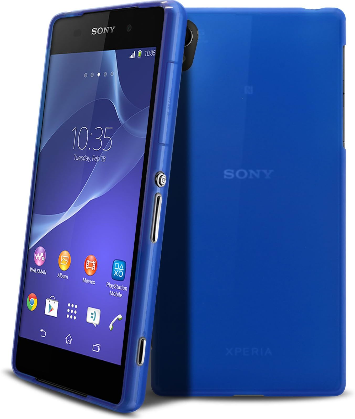 Caseink Semi-Rigid TPU Shell Case Coverย โย Sony Xperia Zยฎ L36H Extra Thin Turquoise