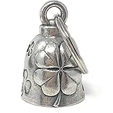 Bravo Bells Clover Bell - Biker Bell Accessory or Key Chain for Good Luck on the Road - Made in the USA