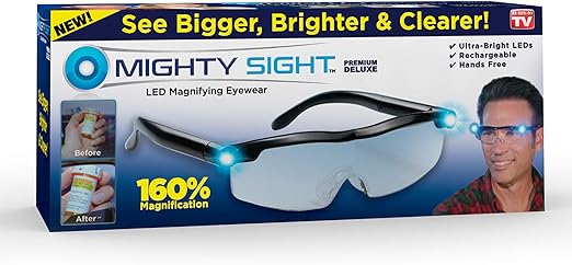 magnifying reading glasses with led light