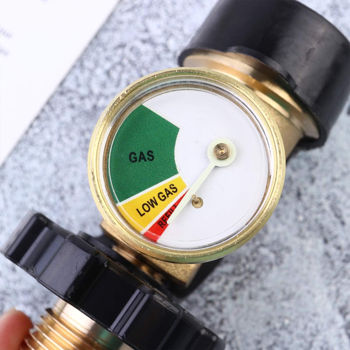 UPKOCH Propane Tank Gauge Level Indicator, Universal Gas Pressure Meter and Leak Detector - Image 3