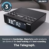 MAJORITY Knapwell Bluetooth DAB Clock Radio Bedside Dual Alarm USB Charging view 3